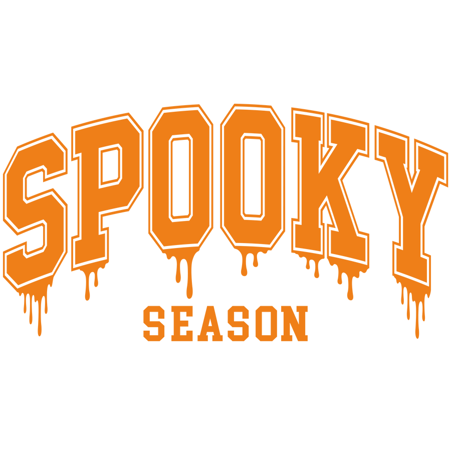 Dripping Spooky Season Orange